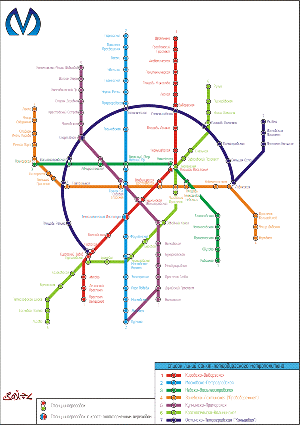 Пітер Метро Схема 02