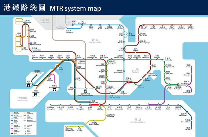 MTR map