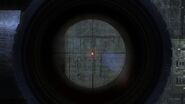 Looking through the VSK-94's scope.