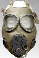 Real-life OM10M gas mask that closely resembles the ranger equipment.