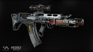 Bulldog with red laser and scope, model by Mykola Myhalenko
