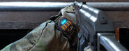 In-game Saiga-12, as seen from the first person perspective in Metro: Last Light.