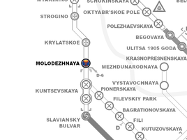 MolodezhnayaStationLocation