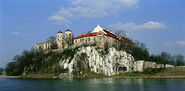 The Tyniec abbey overlooks the Wisła