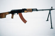 Real-life RPK-74 with bipod extended