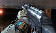 In-game AK-74M, as seen from the first person perspective in Metro: Last Light.