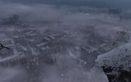 Moscow tower blocks as seen from the Ostankino Tower