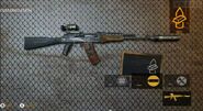 This Kalash is modified with an IR scope, Suppressor and Laser sight.