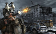 A ranger firing a Revolver in Metro 2033