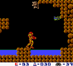 Озеро с водой на планете SR388. (Metroid II: Return of Samus)