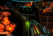 Command Courtyard Grab Ledge.jpg (19 KB) Samus views the Grab Ledge next to a rotary ventilation system using blades.