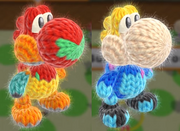 Samus amiibo costume Yoshi's Wooly World