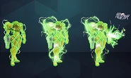 A Chute Leech in Lightning Armor concept art