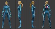 Zero Suit model from Metroid Dread