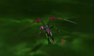 Proteus Ridley flying in the sky above the Surface of SR388