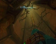 The Spider Ball Track as seen from the tower's base