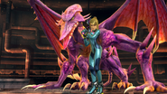 Ridley with Zero Suit Samus.