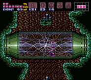 The glass tube cracking.