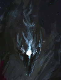 A Leviathan burning through space.