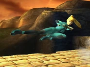 Zero Suit Samus's Dash Attack in Brawl
