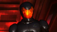 The Deleter after killing K.G. (note the faded "07" on his helmet).