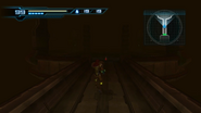 Samus enters the plant when it is dark.