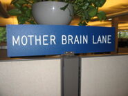 Mother Brain Lane sign.