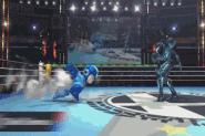 Dark Samus attacking.