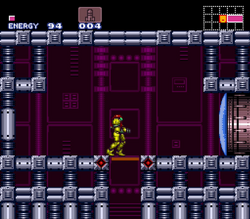 Crateria-Brinstar second elevator.png