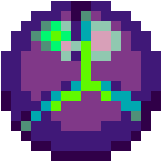 Sprite of the Gravity Suit's Morph Ball.