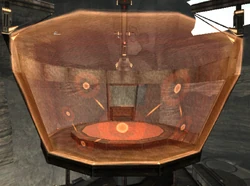 A defense shield set up in .