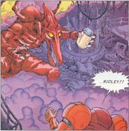 Ridley in the Super Metroid comic.