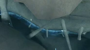Arial view of the entrance tunnel