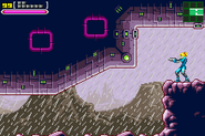 Samus in the rain.gif (19 KB) Samus just outside the Mother Ship.