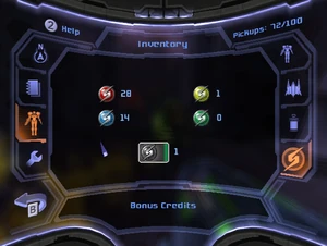 MP3 Bonus Credits in Inventory Screen