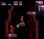 A Silver Geemer in Super Metroid.