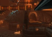 "Hole borred[sic] through creature, creates ample walking space" [1] - from kipcarbonebone.net