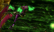 Metroid Samus Returns Proteus Ridley Rescue Baby - Ridley flying out of control after being hit (Transition Cutscene 1)