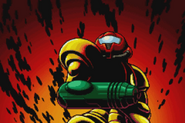 Samus mira hacia arriba MZM