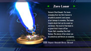 Zero Laser, Samus's Final Smash