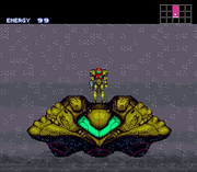 Super Metroid nave de samus