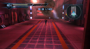 Samus escapes the room during the self-destruct sequence.