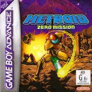 Metroid: Zero Mission PAL cover.