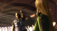 Anthony without his 07th Platoon uniform. He gives Samus a Thumbs-Down.