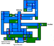 Mapa de Kraid en Metroid: Zero Mission.