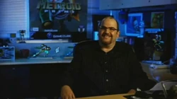 Kelbaugh in his office at Retro Studios.