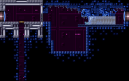 Full view in Super Metroid. The white overlay on the statue indicates a Secret Passage.