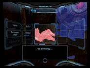 Echoes Scan Visor.jpg (12 KB) Unscanned objects outlined in red (critical) and blue (minor) in Echoes.