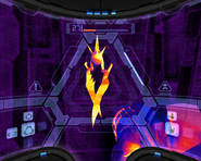 The Ice Shriekbat in Biohazard Containment, viewed with the Thermal Visor via hacking.