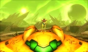 Superficie Samus en su nave msr
